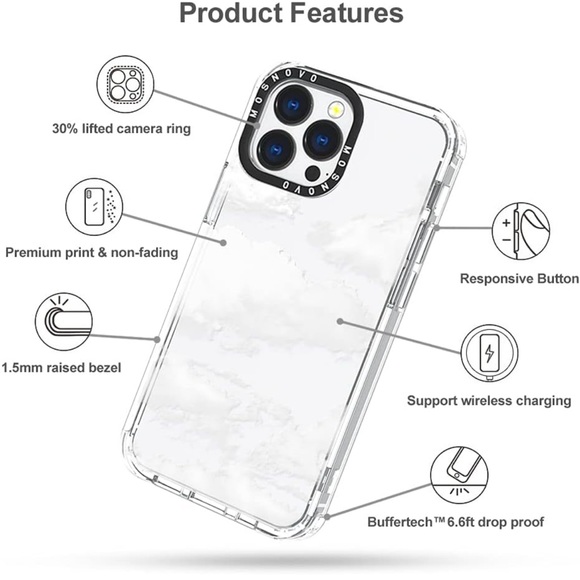iPhone 13 Pro Clear Cloud Case - Picture 5 of 6